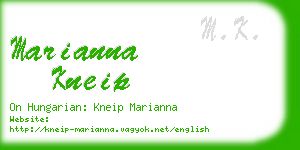 marianna kneip business card